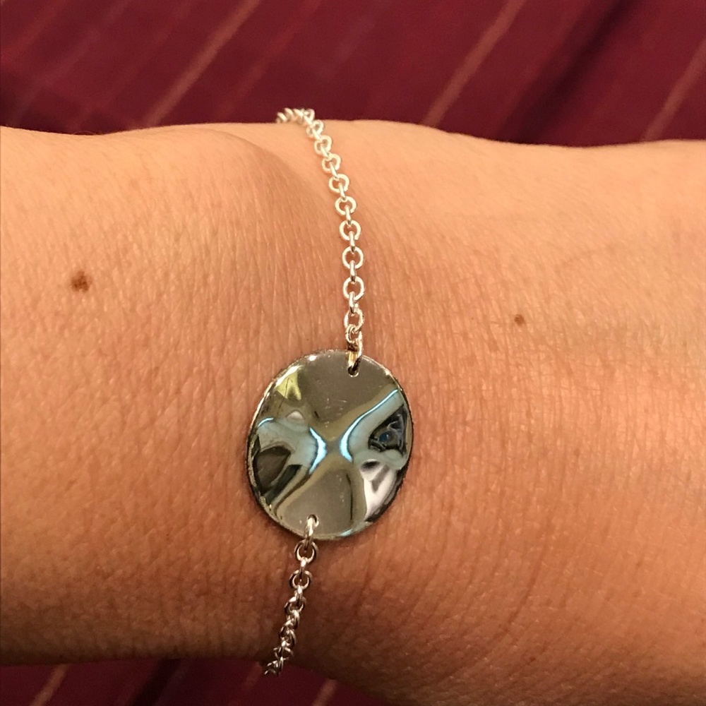 Ippolita Sterling Silver Wavy Disc Link Bracelet